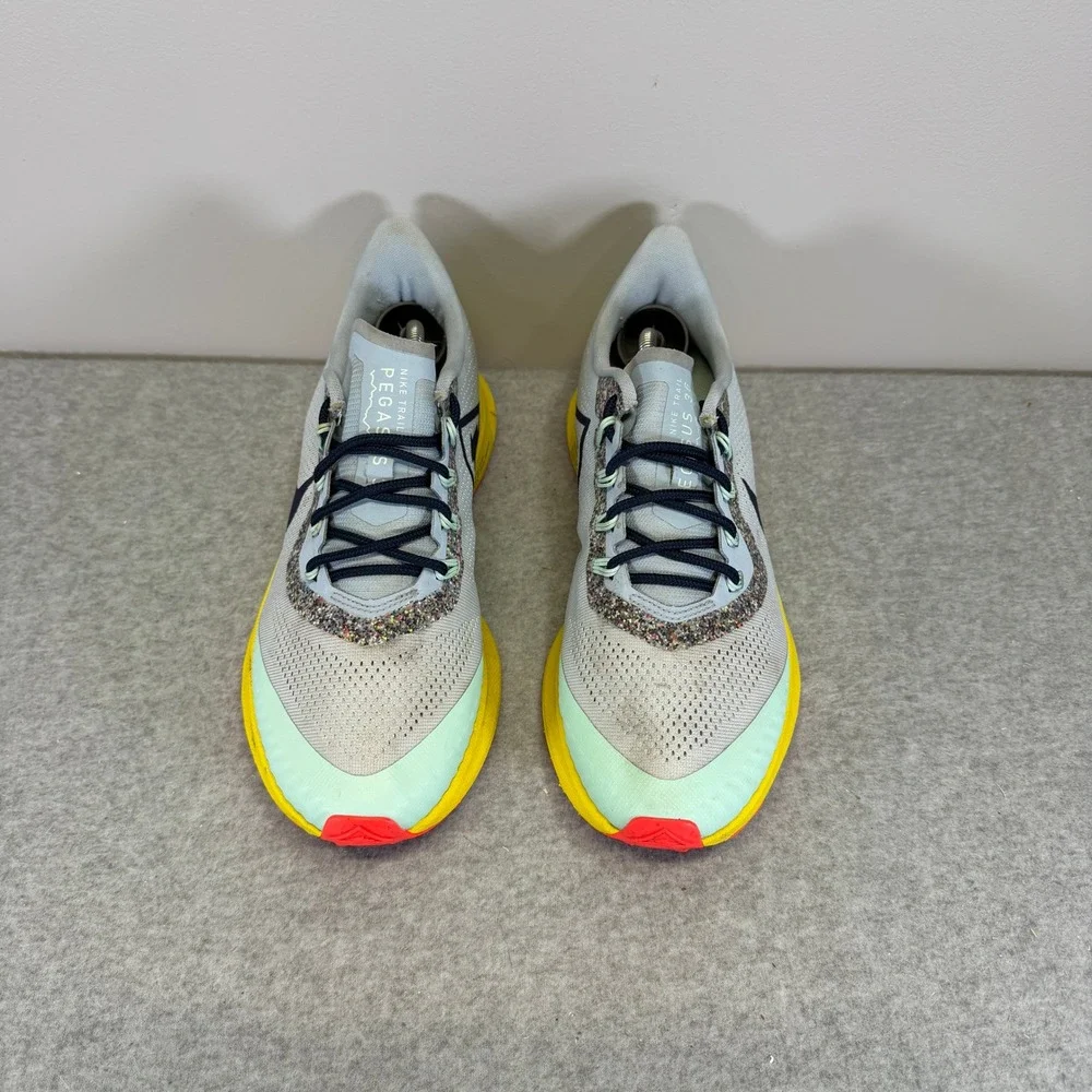 Nike Air Zoom Pegasus 36 Trail Womens Shoes Size 9.5 Mint Blue Yellow AR5676-401